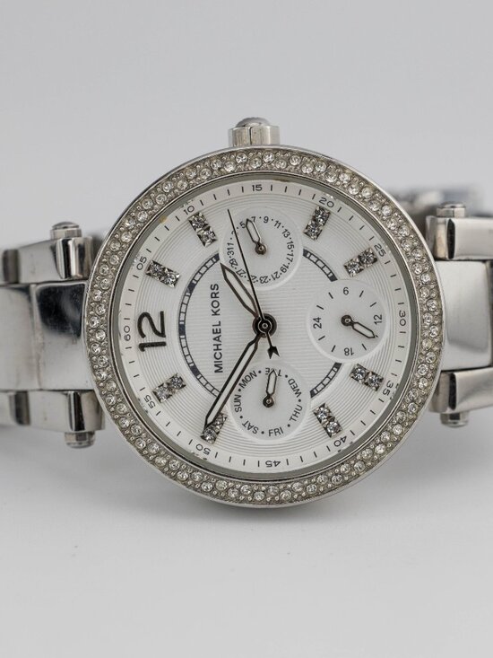 Michael Kors MK-5615 Chronograph Quartz Analog Women\'s Watch New Battery main image 8